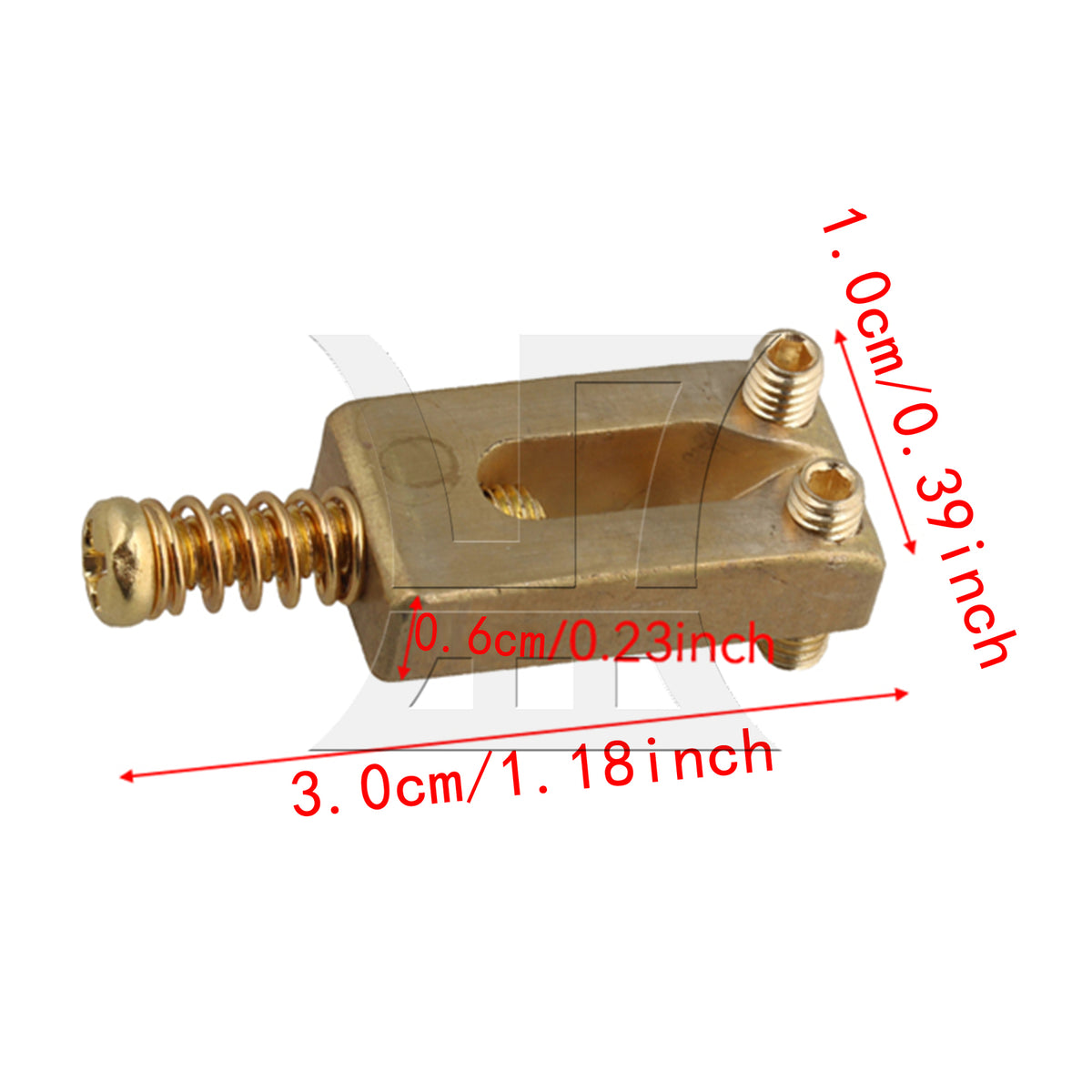 BQLZR 1pc Tremolo Bridge Saddle Gold Electric Guitar Bridge Guitar String Guitar String Saddle