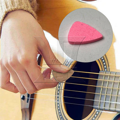 BQLZR 1pc Felt Pick Pink Ukulele Pick Small Guitar Pick Accessories