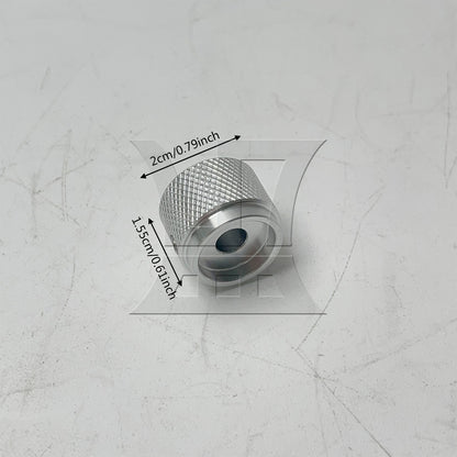 BQLZR 1pc Aluminum Guitar Potentiometer Knob 20x15.5x6mm Silver for Acoustic Equipment