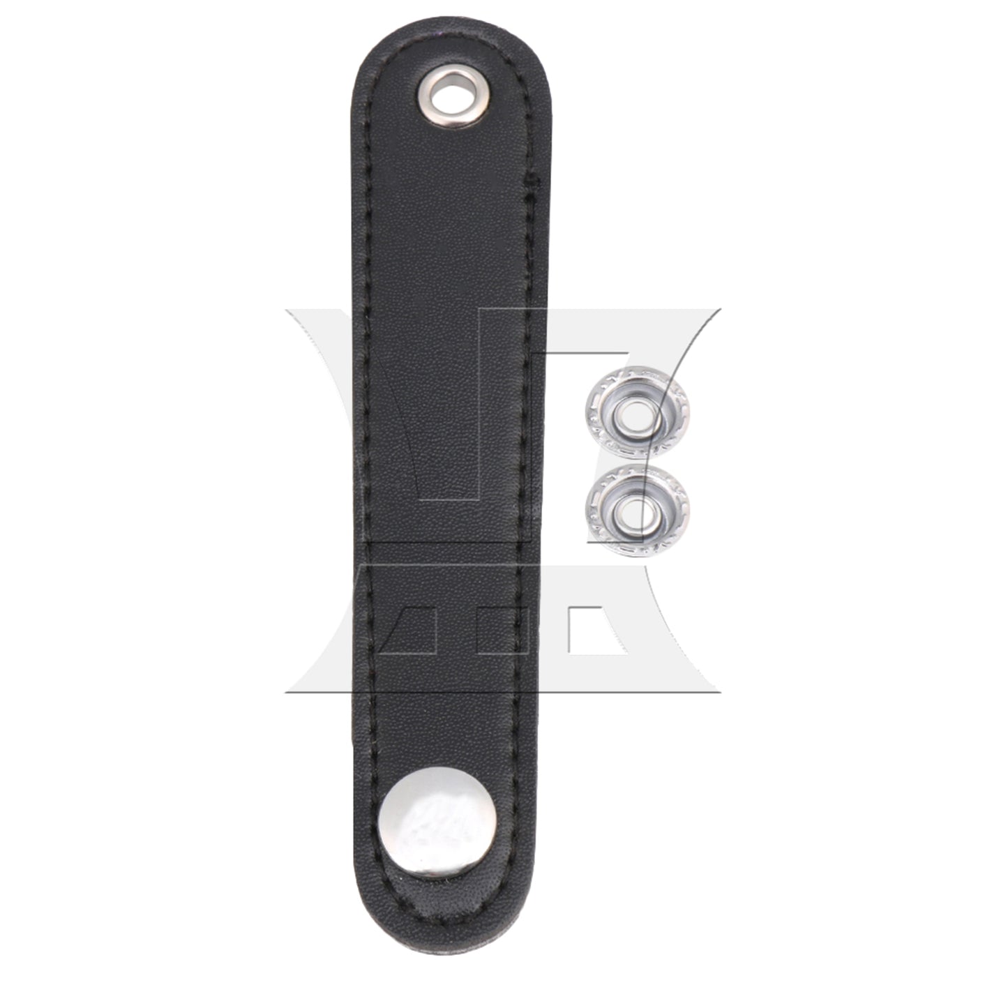 BQLZR 1pc Leather Bass Accordion Bellows Buckle Black for Bass Accordion
