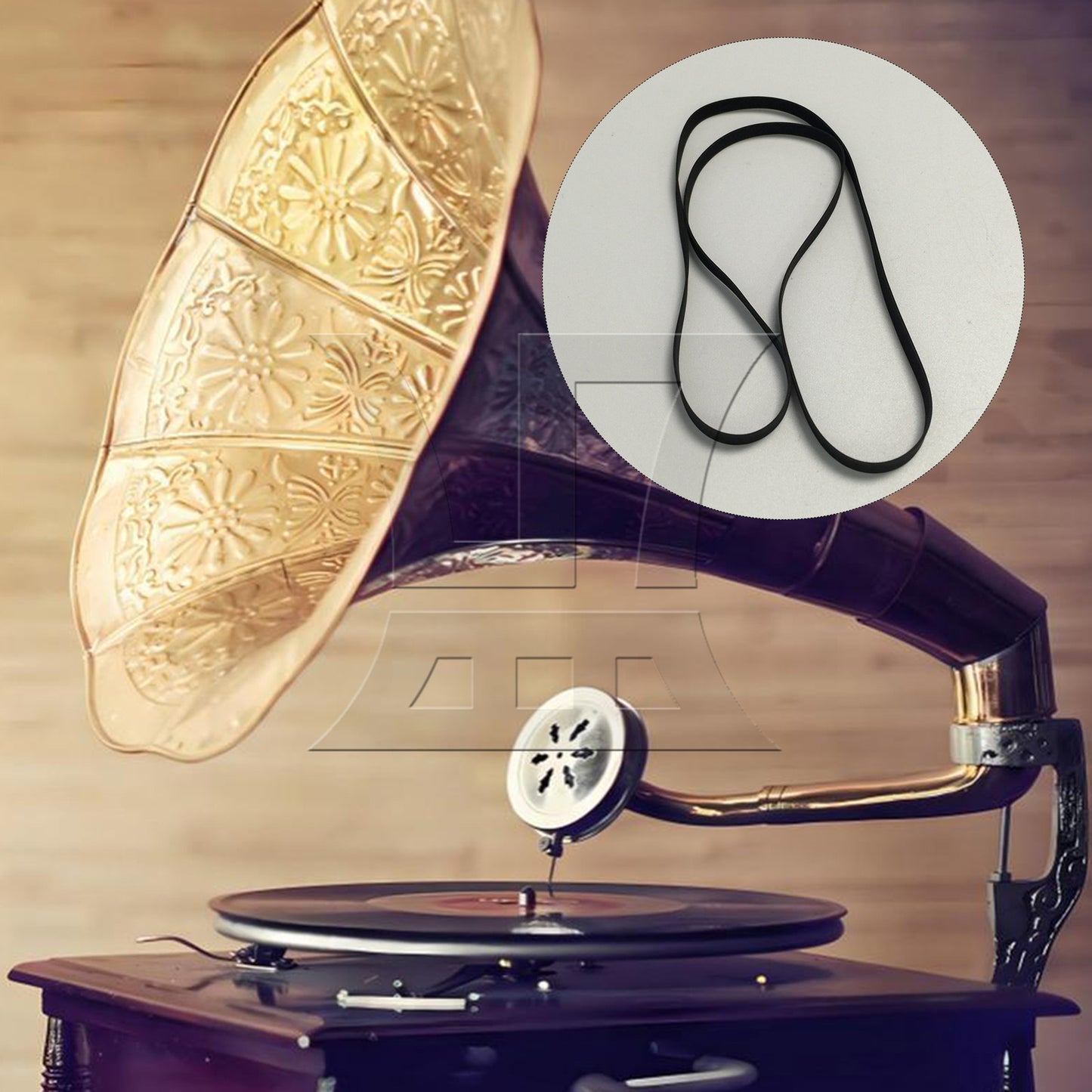 BQLZR 1pc Record Player Belt 5 x 270cm Vinyl Record Player Driver Belt Phonograph Accessories