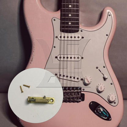 BQLZR 1pc Tremolo Bridge Saddle Gold Electric Guitar Bridge Guitar String Guitar String Saddle