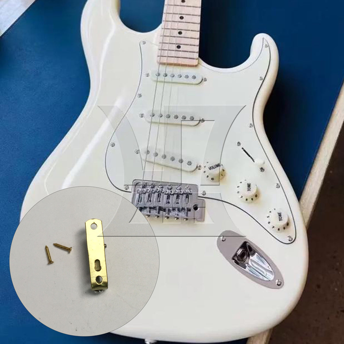 BQLZR 1pc Tremolo Bridge Saddle Gold Electric Guitar Bridge Guitar String Guitar String Saddle