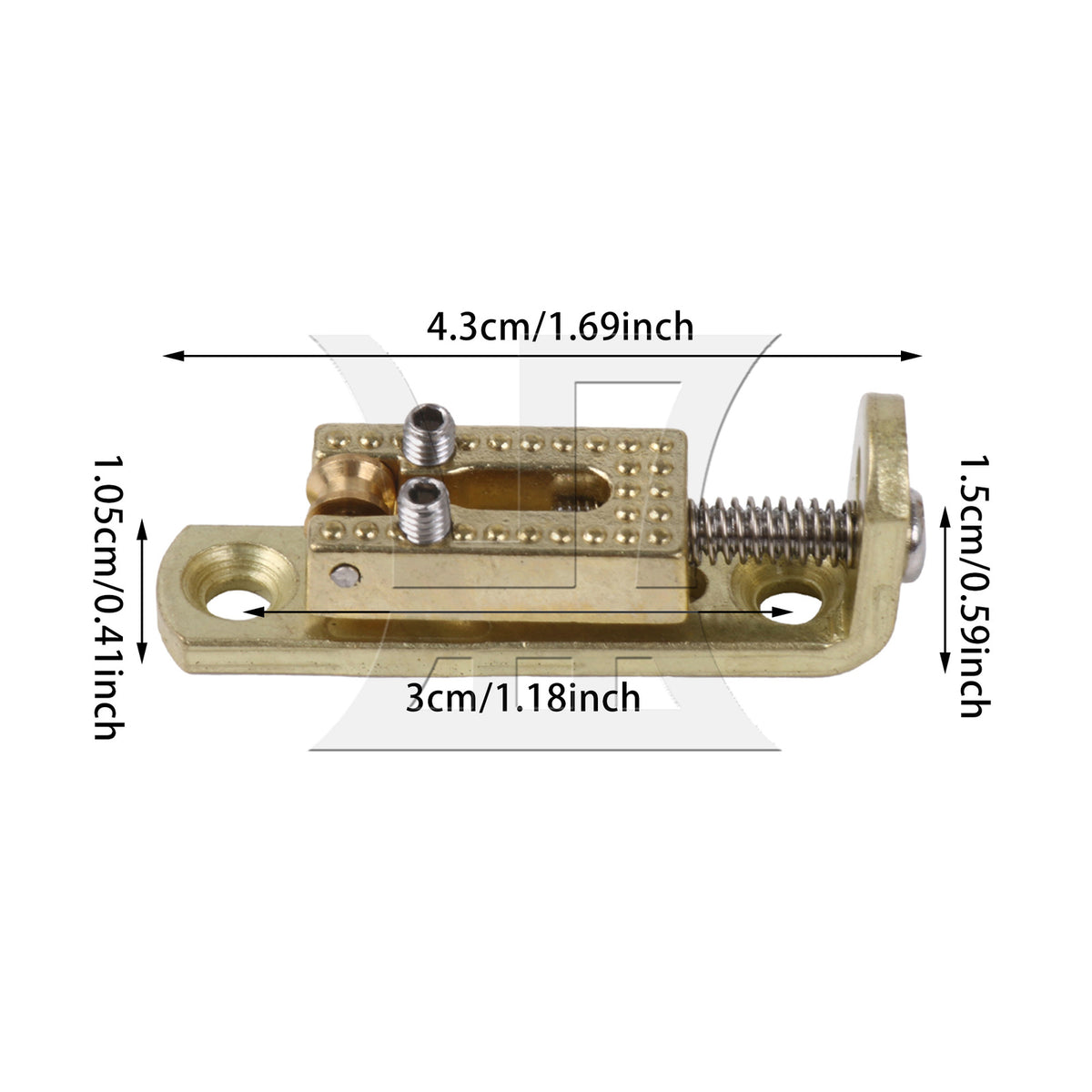 BQLZR 1pc Tremolo Bridge Saddle Gold Electric Guitar Bridge Guitar String Guitar String Saddle