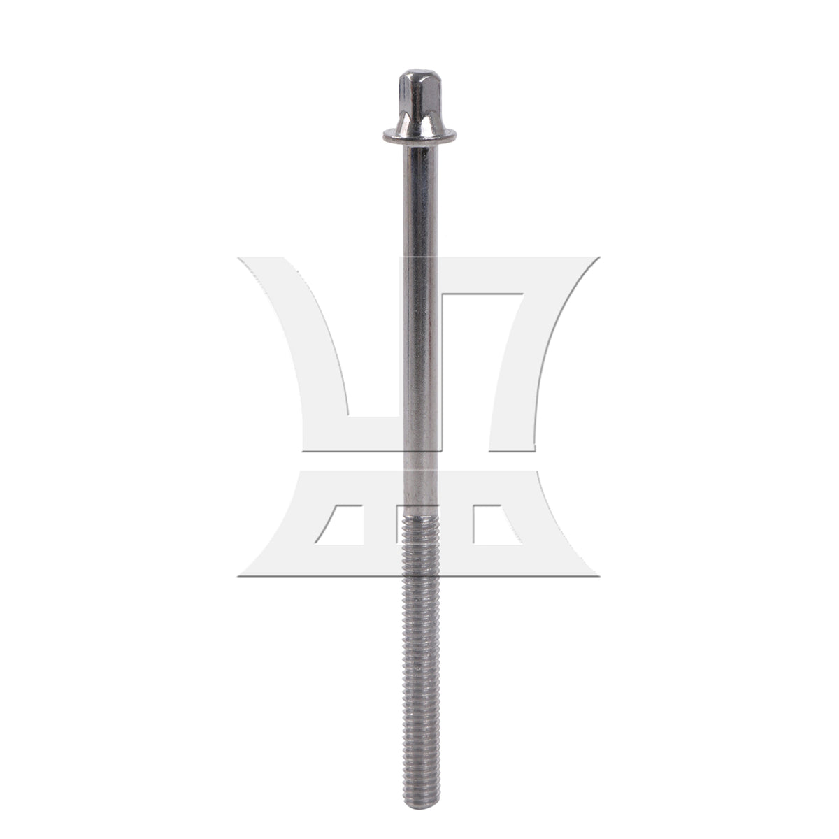 BQLZR 1pc Drum Screw Tension Rod 6 x 100mm Silver For Drum Kit Repair Replacement Parts
