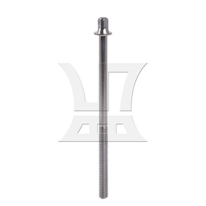 BQLZR 1pc Drum Screw Tension Rod 6 x 100mm Silver For Drum Kit Repair Replacement Parts