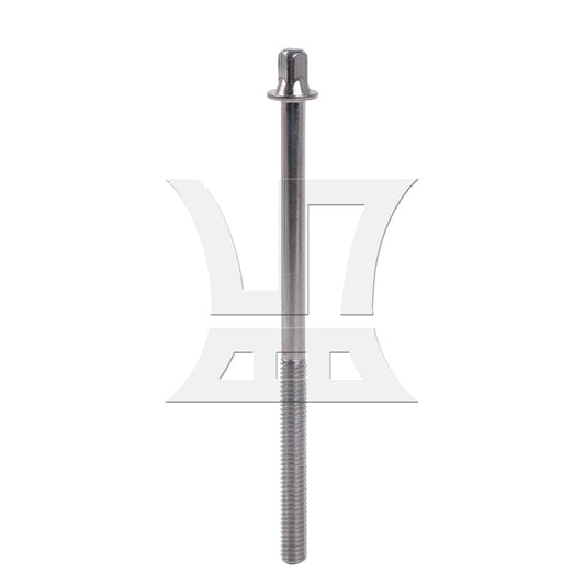 BQLZR 1pc Drum Screw Tension Rod 6 x 100mm Silver For Drum Kit Repair Replacement Parts