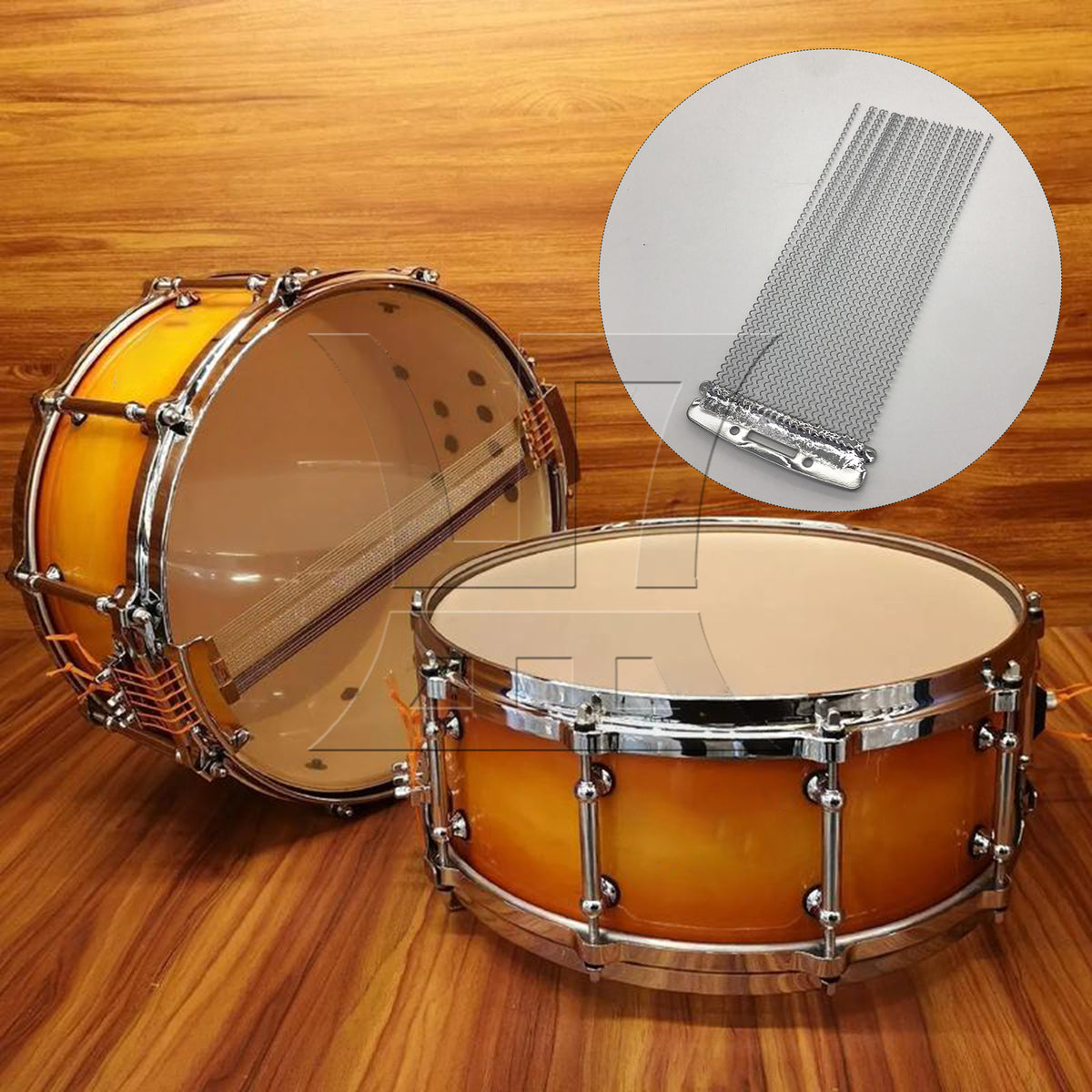 BQLZR 1pc Snare Spring 24 Strand Silver for Drum Set Installation