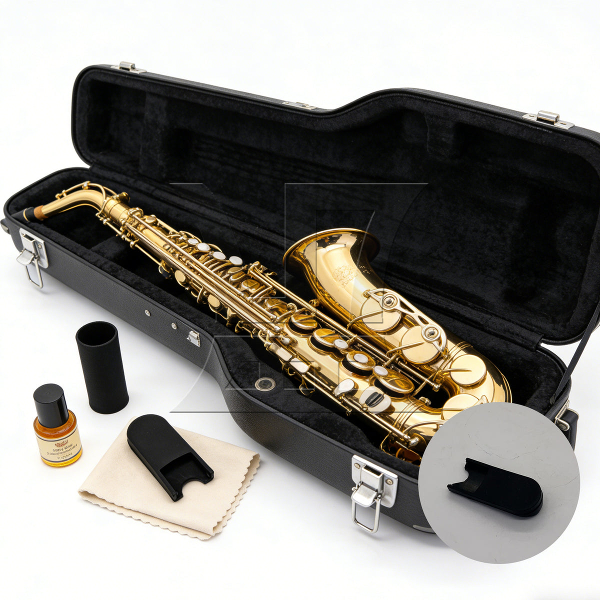 BQLZR 1pc Saxophone Finger Rest Black for Stable Instruments