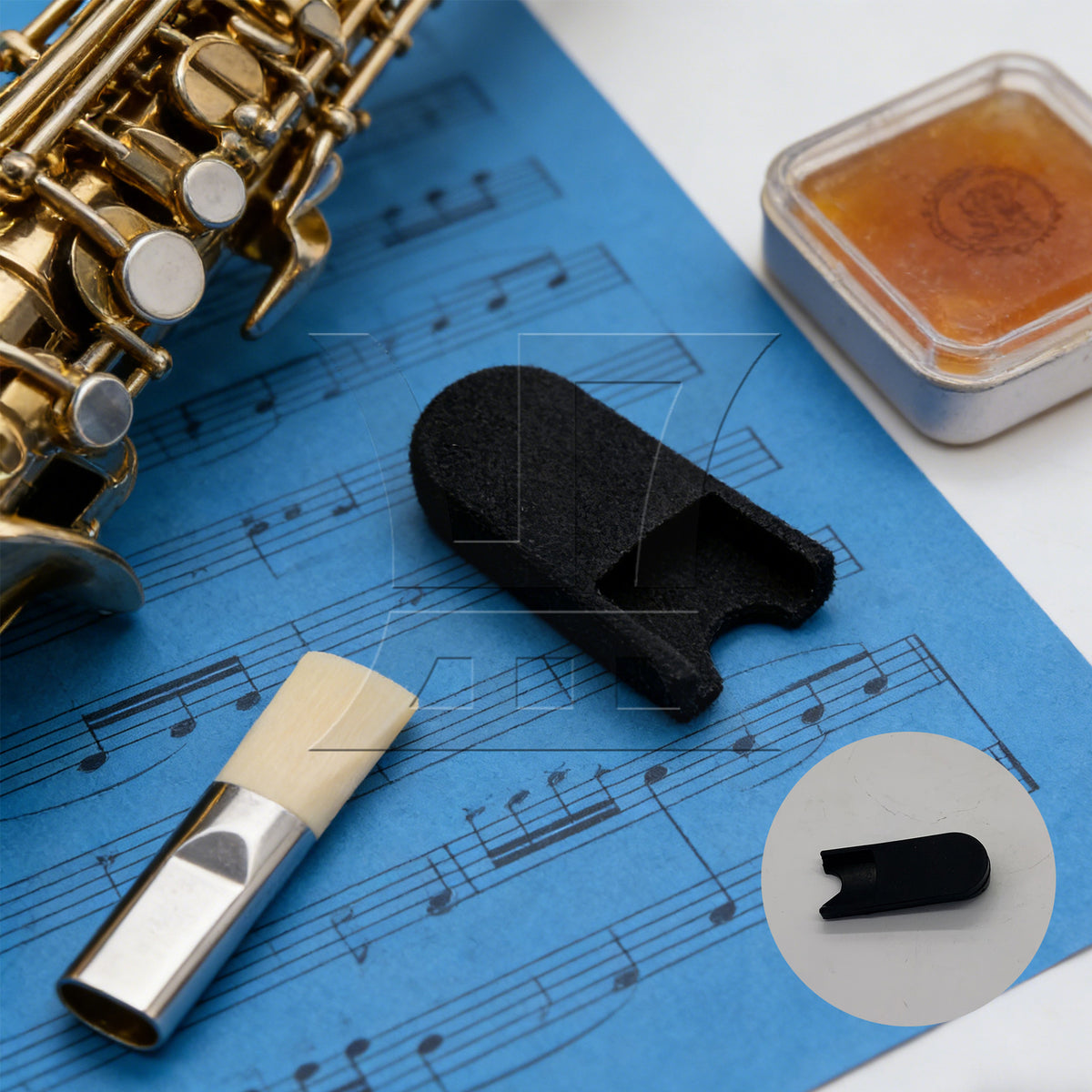 BQLZR 1pc Saxophone Finger Rest Black for Stable Instruments