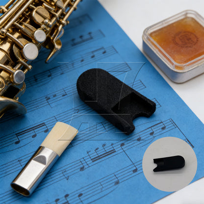 BQLZR 1pc Saxophone Finger Rest Black for Stable Instruments