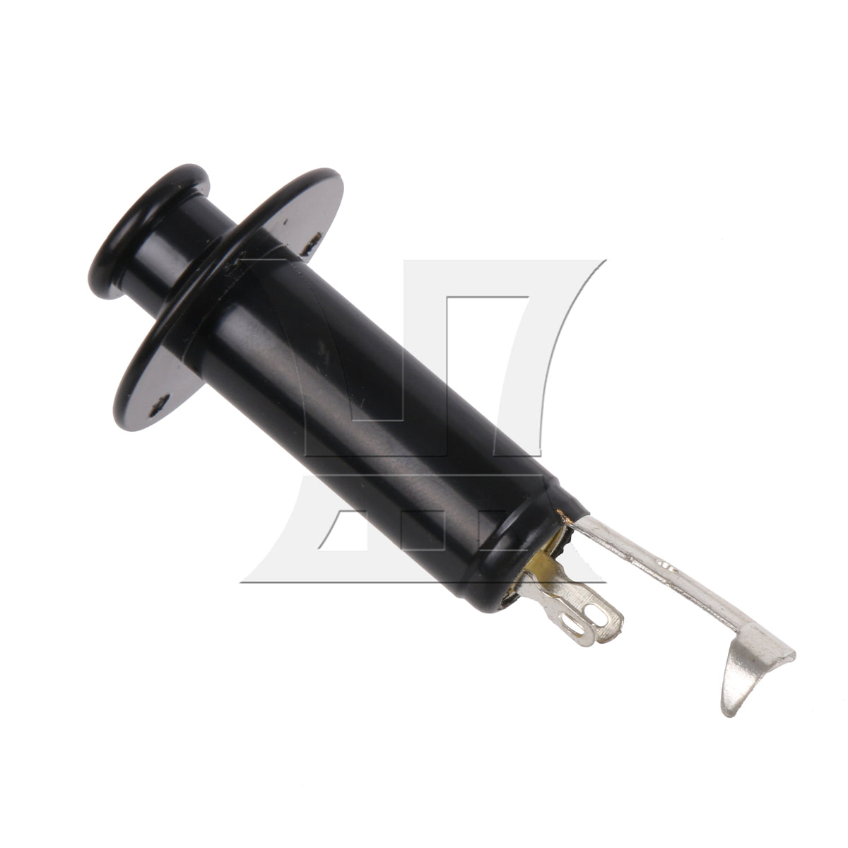 BQLZR 1PC Electric Guitar Parts End Pin Output Jack Socket Connector Black 5.8x2.5cm Long Service Life