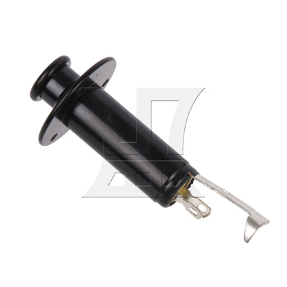 BQLZR 1PC Electric Guitar Parts End Pin Output Jack Socket Connector Black 5.8x2.5cm Long Service Life