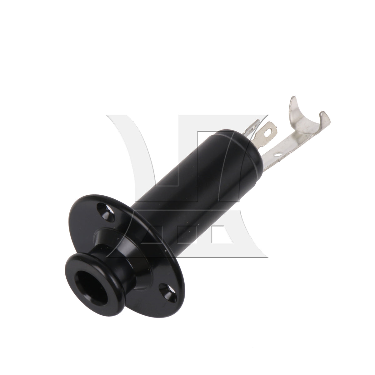 BQLZR 1PC Electric Guitar Parts End Pin Output Jack Socket Connector Black 5.8x2.5cm Long Service Life