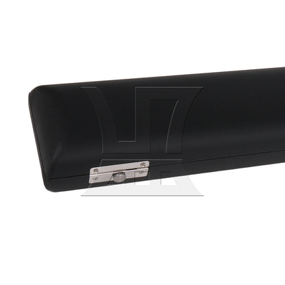 BQLZR 16 Hole Flute Case, Fluted Design For Player, Pu Leather Black