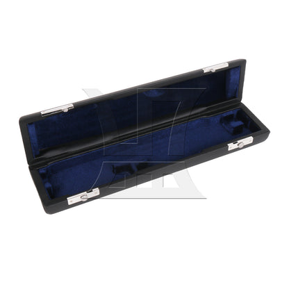 BQLZR 16 Hole Flute Case, Fluted Design For Player, Pu Leather Black
