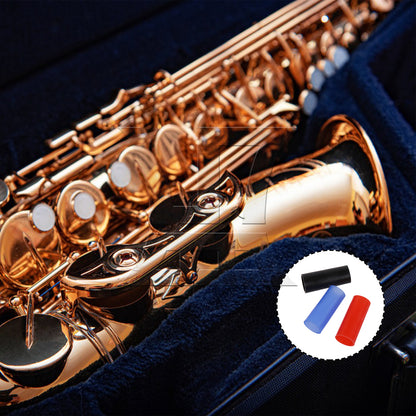 BQLZR Alto Saxophone Neck Silicone Sleeve, Not Easily Deformed, Red, Royal Blue, Black