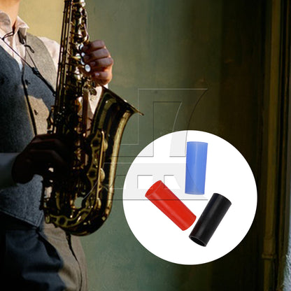 BQLZR Alto Saxophone Neck Silicone Sleeve, Not Easily Deformed, Red, Royal Blue, Black
