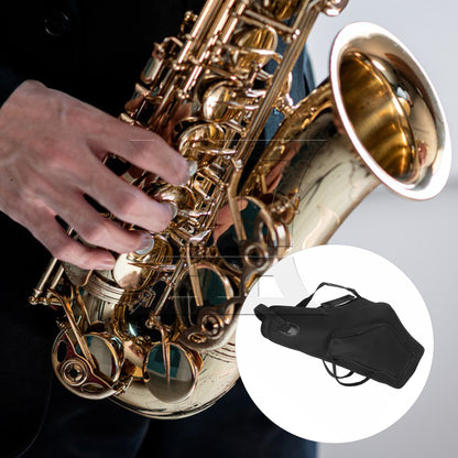 BQLZR Alto Saxophone Bag, Double Zipper Design, 25.20x10.83x5.12 Inches, Black