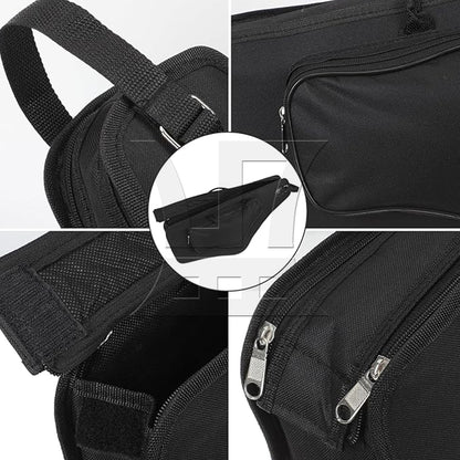 BQLZR Alto Saxophone Bag, Double Zipper Design, 25.20x10.83x5.12 Inches, Black
