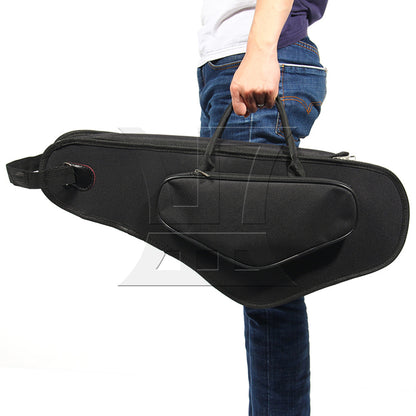 BQLZR Alto Saxophone Bag, Double Zipper Design, 25.20x10.83x5.12 Inches, Black