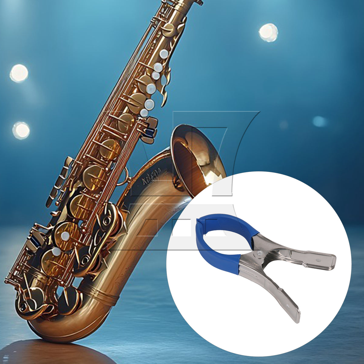BQLZR Saxophone Button Keyboard Indentation Clamp Repair Tool, High Quality Material, Used To Repair Clarinet, 2.56 Inch Opening