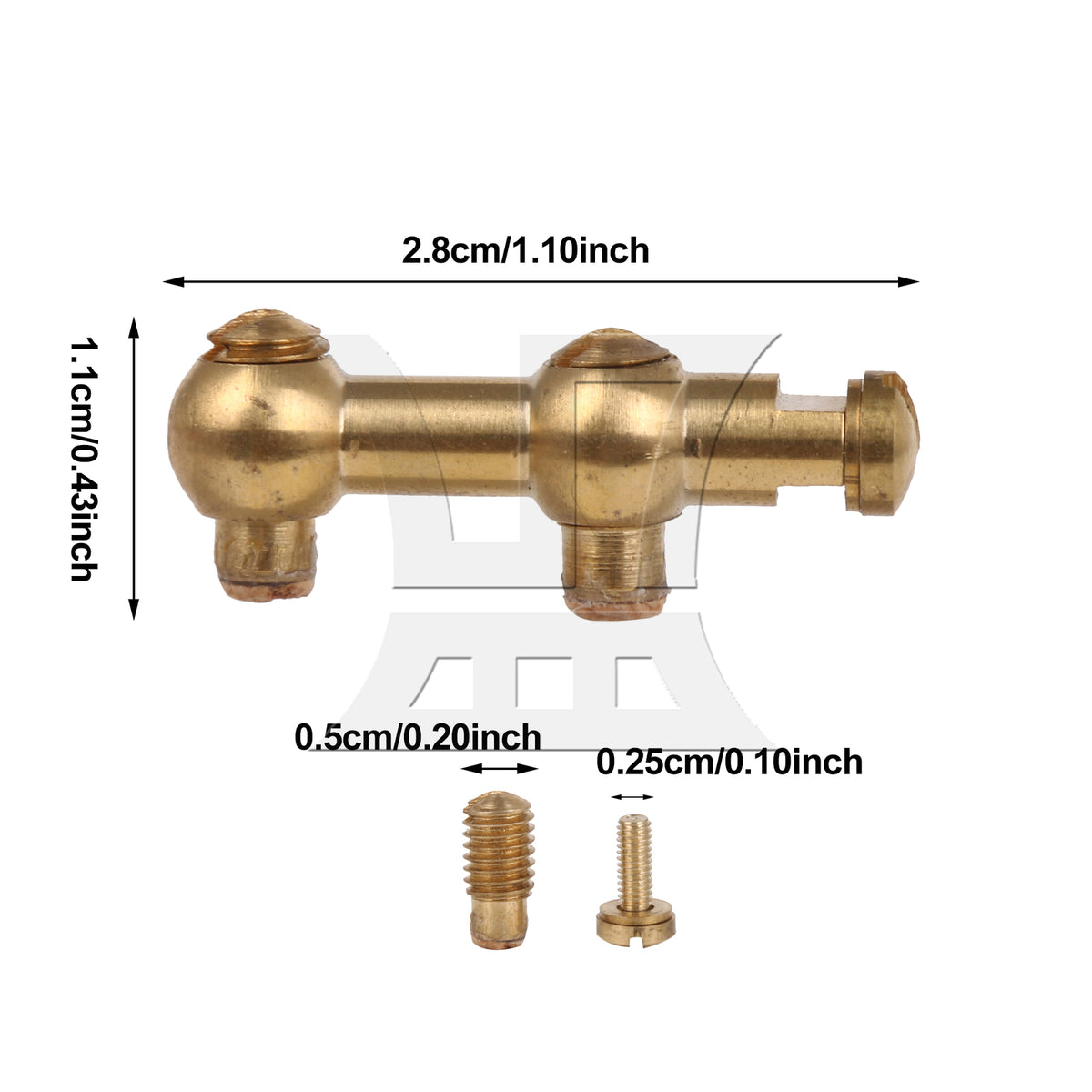 BQLZR Alto Saxophone Adjustment Screw Rod For Service Tool, 1.10x0.43Inches