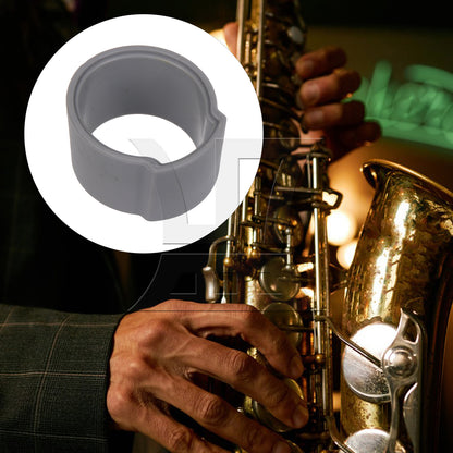 BQLZR Tenor Saxophone Mouthpiece Ligature Fastener, Fast And Precise Tightening, 1.26x1.18x0.75 Inches Gray