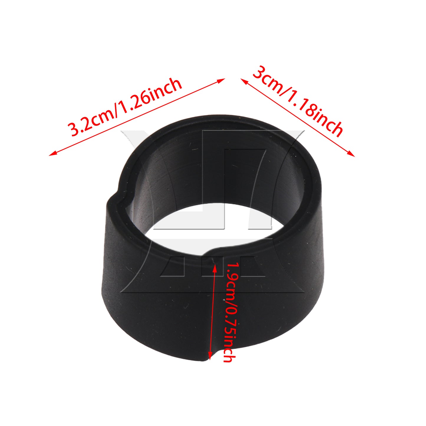 BQLZR Alto Saxophone Mouthpiece Ligature Accessory, Sturdy Material, 1.26x1.18x0.75 Inch Black