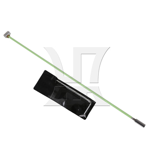 BQLZR 1PC Electric Guitar Steel Truss Rod Two Way Adjustment Tool 438mm Overall Length with Copper Sheet Wrench Green High-quality Metal