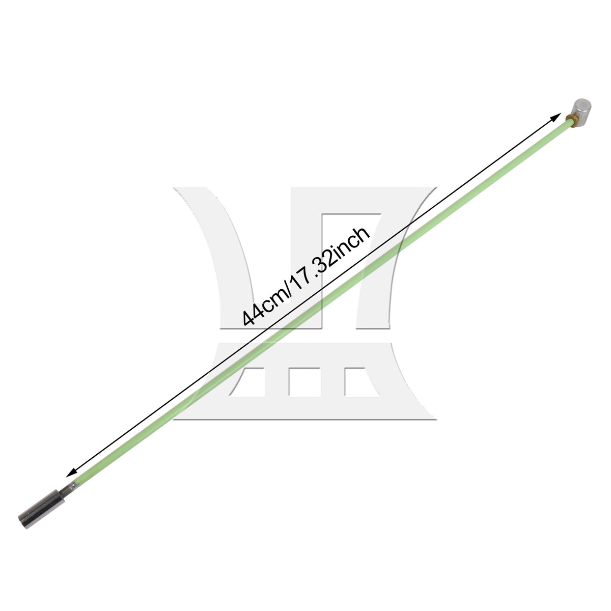 BQLZR 1PC Electric Guitar Steel Truss Rod Two Way Adjustment Tool 438mm Overall Length with Copper Sheet Wrench Green High-quality Metal