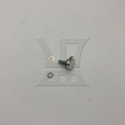 BQLZR 1pc A10k Guitar Potentiometer 18mm Chrome for Electric Guitar Tone Control