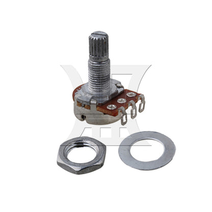 BQLZR 1pc A10k Guitar Potentiometer 18mm Chrome for Electric Guitar Tone Control