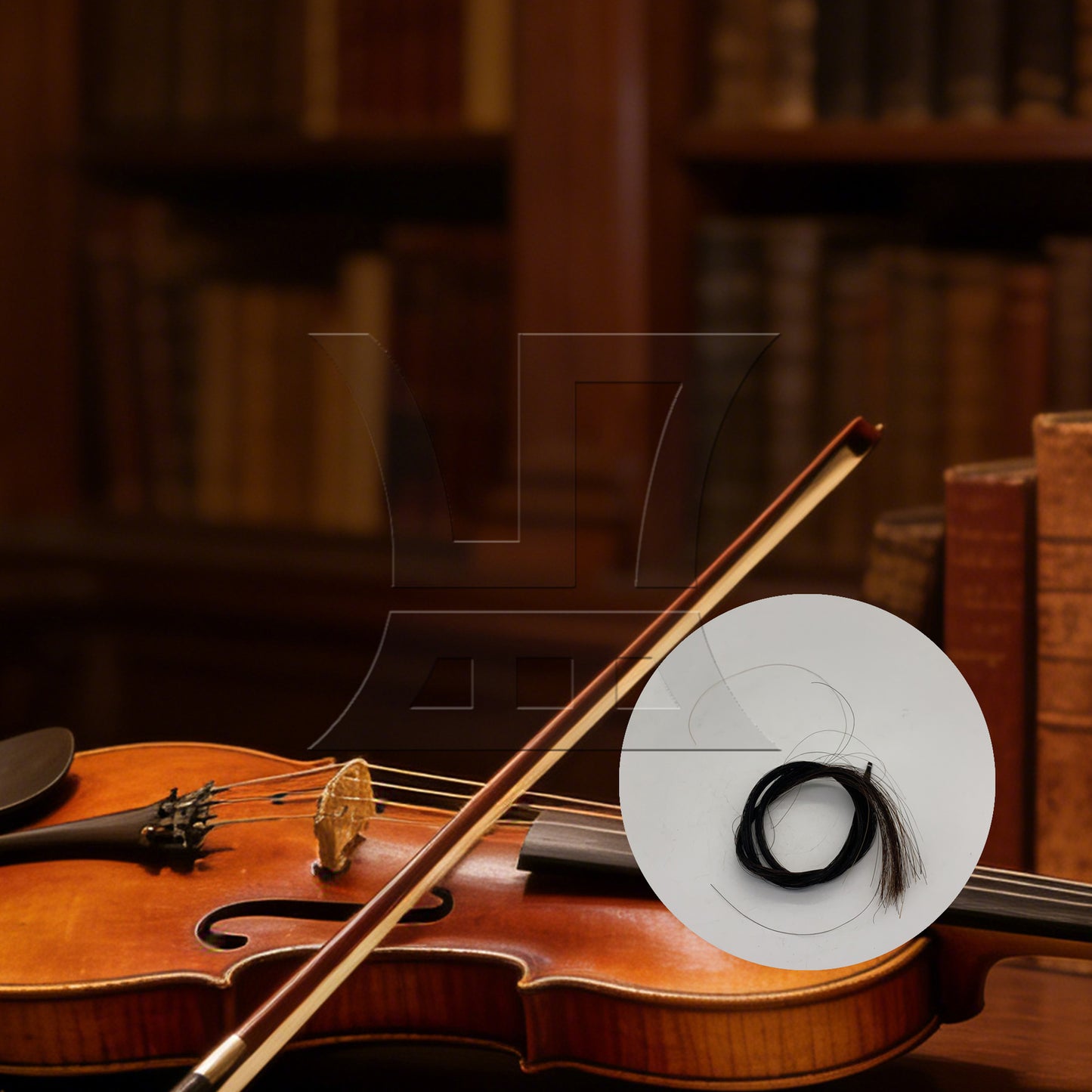 BQLZR 1pc Violin Black Ponytail String 83cm for Bow Making