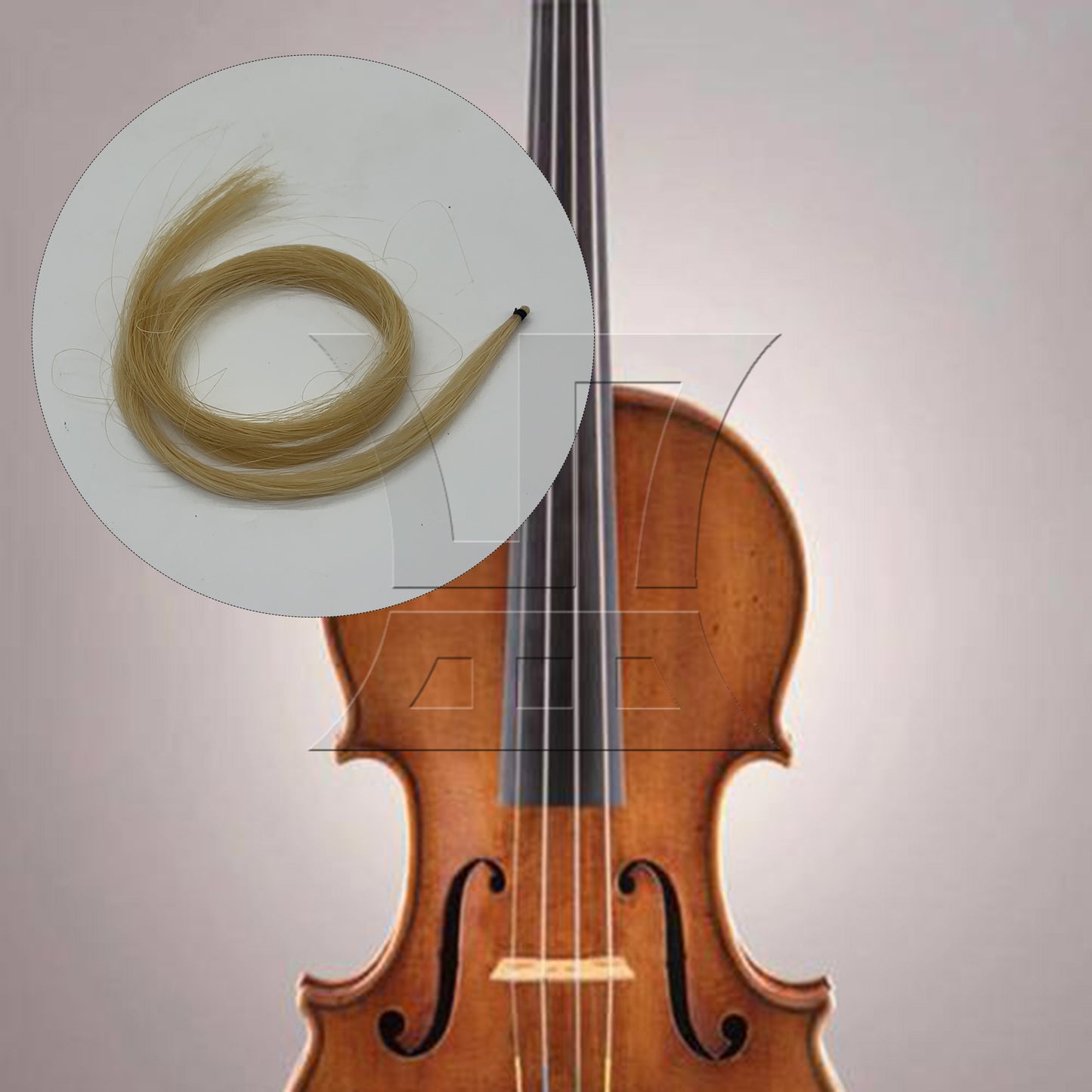 BQLZR 1pc Violin Bow Hair 83cm White for Violin Repair Replacement Parts