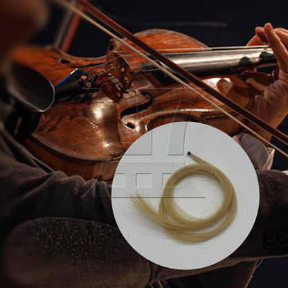 BQLZR 1pc Violin Bow Hair 83cm White for Violin Repair Replacement Parts