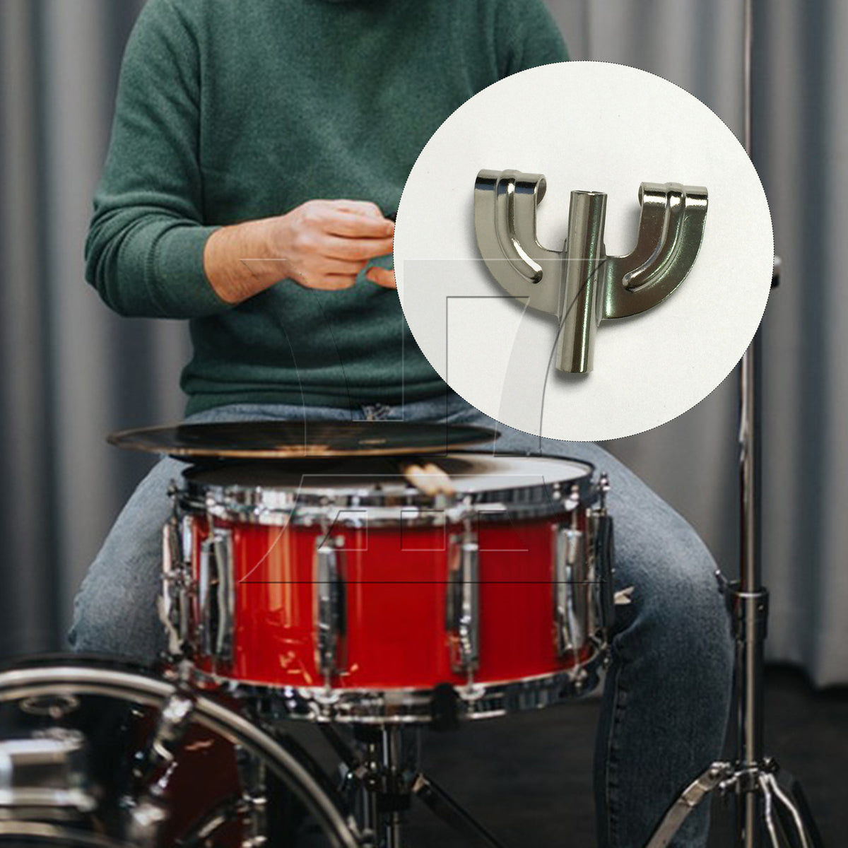 BQLZR 1pc Bass Drum Claw Hook Silver Drum Drum Hook Jazz Drum Big Drum Claw Hook