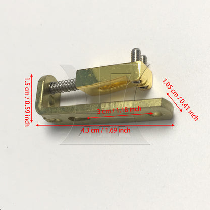 BQLZR 1pc Tremolo Bridge Saddle Split Type Gold Electric Guitar Bridge Guitar String Guitar String Saddle
