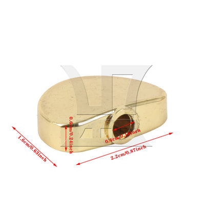 BQLZR 1pc Semicircle Tuning Peg Button Golden Folk Guitar Electric Guitar Knob Knob Head Chord