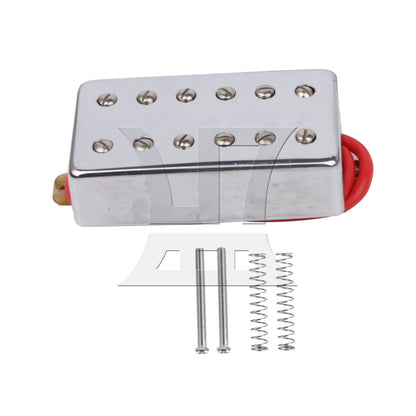 BQLZR 1pc Electric Guitar Bridge Pickup Silver Enclosed Metal Pickup Guitar Modification Refurbished Pickup