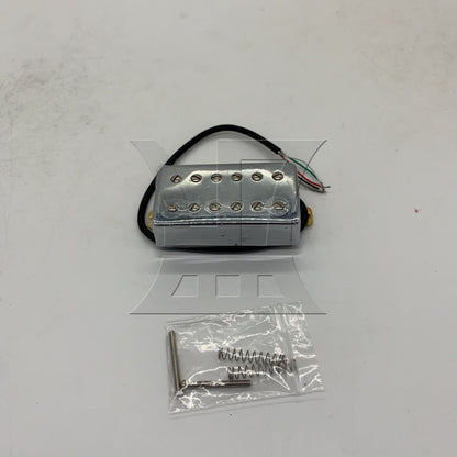 BQLZR 1pc Electric Guitar Neck Pickup Silver Enclosed Metal Pickup Guitar Modification Refurbished Pickup
