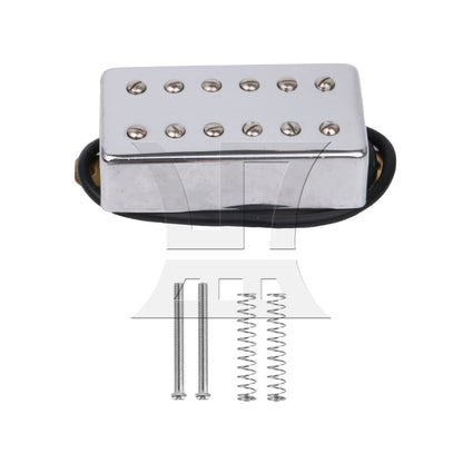 BQLZR 1pc Electric Guitar Neck Pickup Silver Enclosed Metal Pickup Guitar Modification Refurbished Pickup