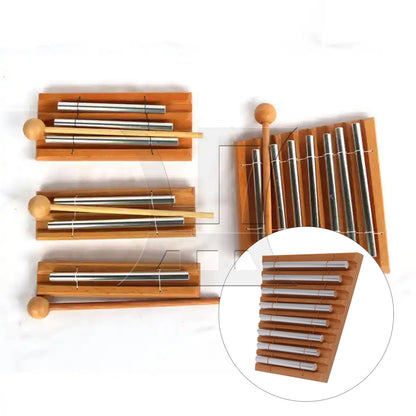 BQLZR 1pc 8 Tone Hand Chime Log Color Percussion Instrument