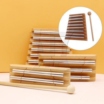 BQLZR 1pc 8 Tone Hand Chime Log Color Percussion Instrument