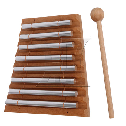 BQLZR 1pc 8 Tone Hand Chime Log Color Percussion Instrument