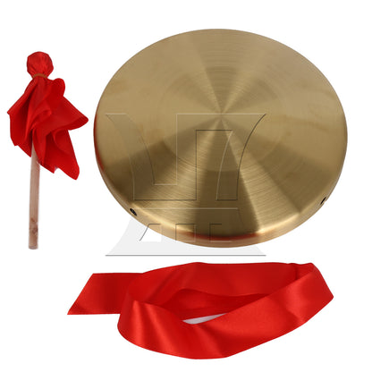 BQLZR 1 Set Chinese Gong with Beater 22cm Diameter for Store Opening Celebration