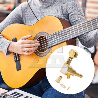 BQLZR 1pc Guitar Fully Enclosed Small Handle Accurate String Right Hand Golden Suitable for Electric Guitars