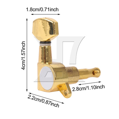 BQLZR 1pc Guitar Fully Enclosed Small Handle Accurate String Right Hand Golden Suitable for Electric Guitars