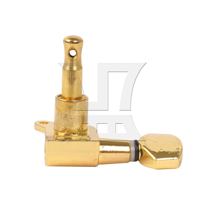 BQLZR 1pc Guitar Fully Enclosed Small Handle Accurate String Right Hand Golden Suitable for Electric Guitars