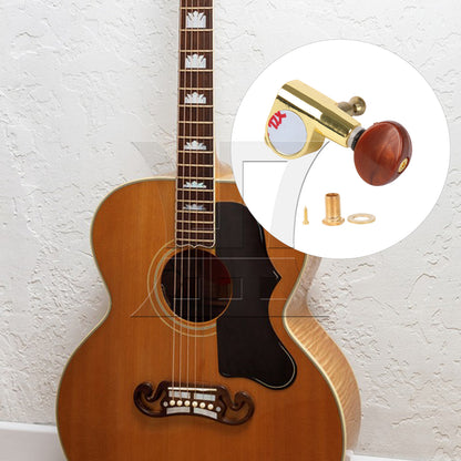BQLZR 1pc Guitar Fully Enclosed Brown Small Concave Handle Accurate String Right Hand Silver Suitable for Electric Guitars